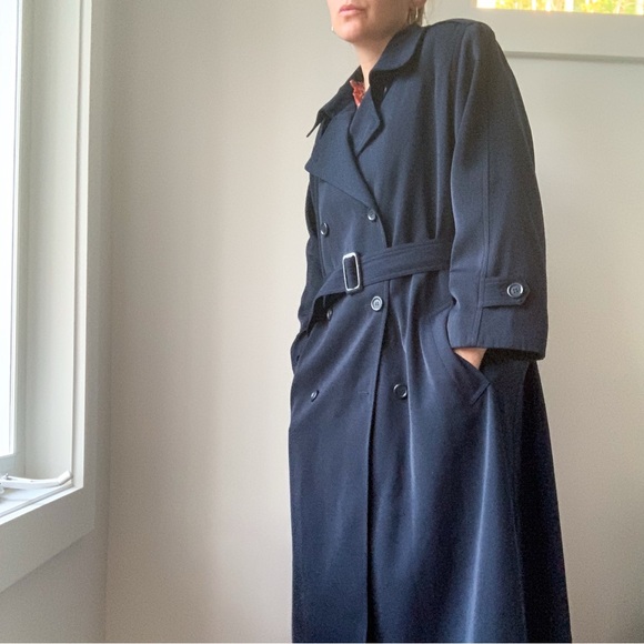 Vintage Jackets & Blazers - SEQUENCE double breasted trench